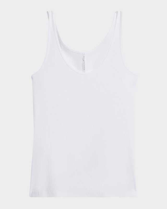 Scoop-Neck Ribbed Tank Top